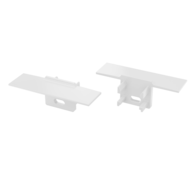 ABS End cap for LUMINES Gaudi profile white with hole