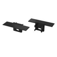 Abdeckkappe für Profil LUMINES Gaudi schwarz mit Loch