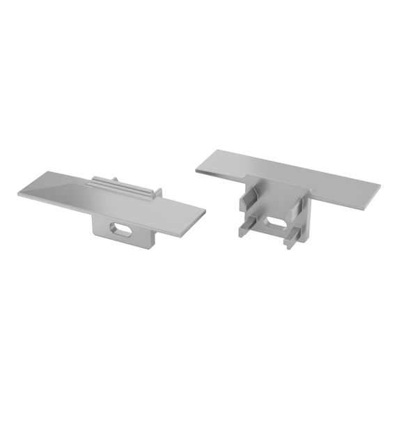 Abdeckkappe für Profil LUMINES Gaudi grau mit Loch