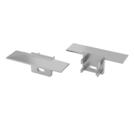 Abdeckkappe für LUMINES Gaudi Profil silber lackiert mit Bohrung