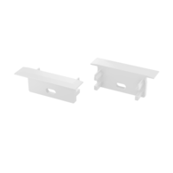 Abdeckkappe für LUMINES Gemi Profil weiß mit Bohrung