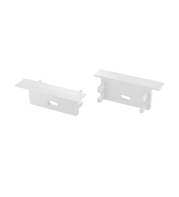 Abdeckkappe für LUMINES Gemi Profil weiß mit Bohrung