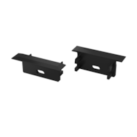 Abdeckkappe für LUMINES Gemi Profil schwarz mit Bohrung