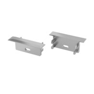 Abdeckkappe für LUMINES Gemi Profil grau mit Bohrung