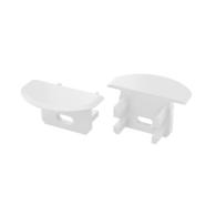 Abdeckkappe für LUMINES U Profil weiß mit Bohrung