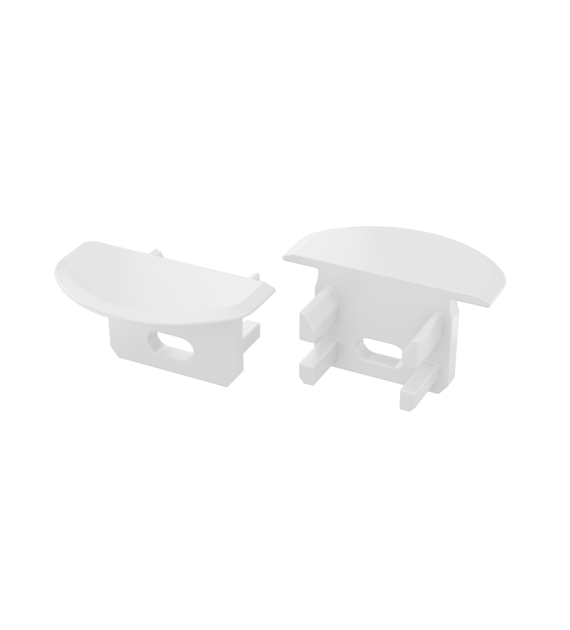 Abdeckkappe für LUMINES U Profil weiß mit Bohrung