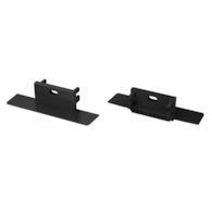 Abdeckkappe für LUMINES Zati Profil schwarz mit Bohrung