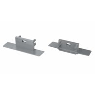 Abdeckkappe für LUMINES Zati Profil silber lackiert mit Bohrung