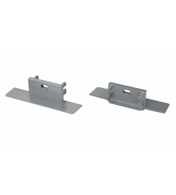 Abdeckkappe für LUMINES Zati Profil silber lackiert mit Bohrung