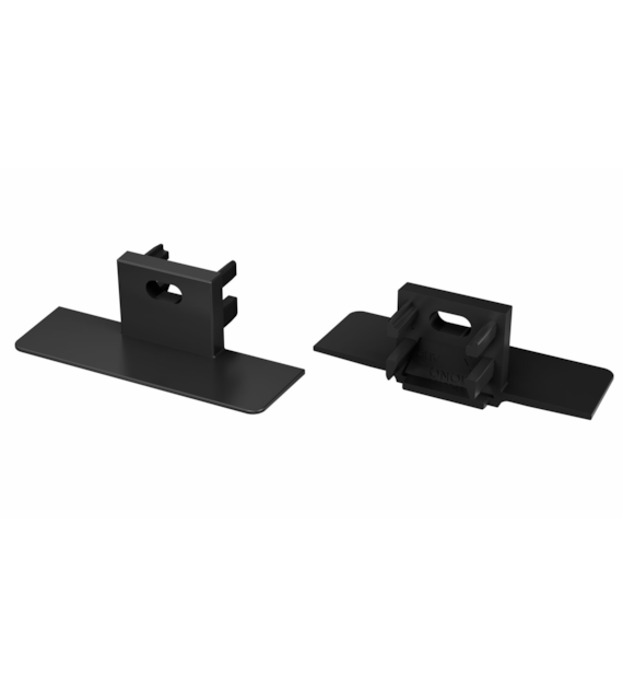 Abdeckkappe für LUMINES Mono Profil schwarz mit Bohrung