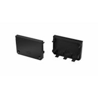 ABS End cap ILEDO black 2in1