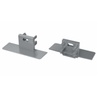 Abdeckkappe für Profil LUMINES Mono silber lackiert mit Loch