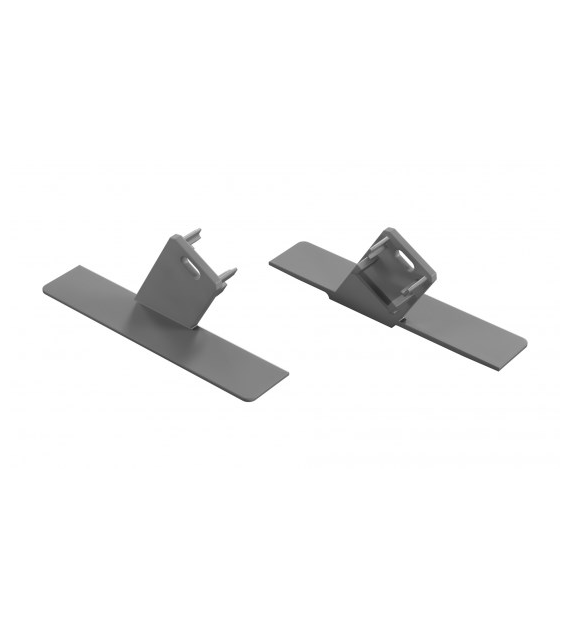 Zaślepka do profilu LUMINES Sono szara lewa z o.