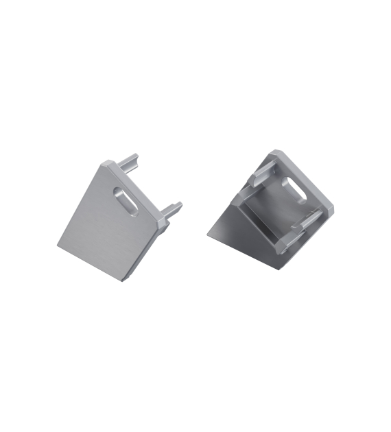 Zaślepka ALU LUMINES Sono surowa prawa z otworem