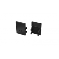 End cap for LUMINES Slimo profile black 2in1