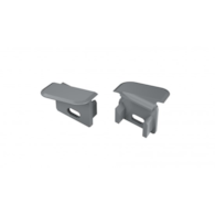 En. ALU LUMINES V silver anodized with hole left