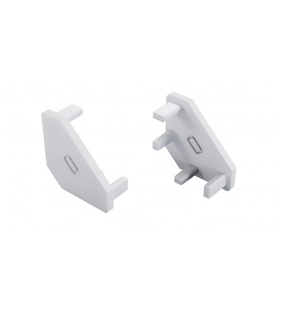 Zaślepka do profilu LUMINES ajar biała 2w1