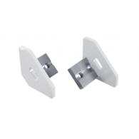 ALU LUMINES ajar white lacquered end cap with hole