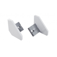 ALU LUMINES ajar white lacquered end cap