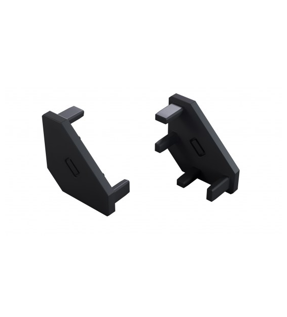 Zaślepka do profilu LUMINES ajar czarna 2w1