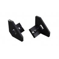 ALU LUMINES ajar black anodized end cap with hole