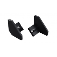 ALU LUMINES ajar black anodized end cap