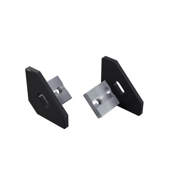 Zaś. ALU LUMINES ajar czarna lak. z otworem