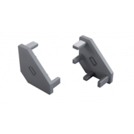 Zaślepka do profilu LUMINES ajar szara 2w1