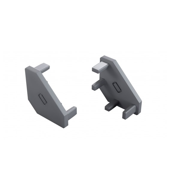 Zaślepka do profilu LUMINES ajar szara 2w1