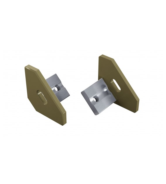 ALU-Abdeckung LUMINES ajar RAL6013 mit Loch