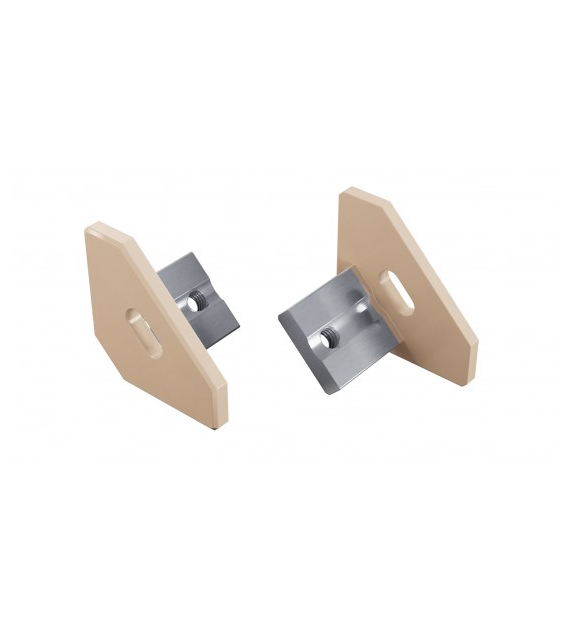 ALU-Abdeckung LUMINES ajar RAL1015 mit Loch