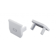 End cap for LUMINES axel profile white 2in1