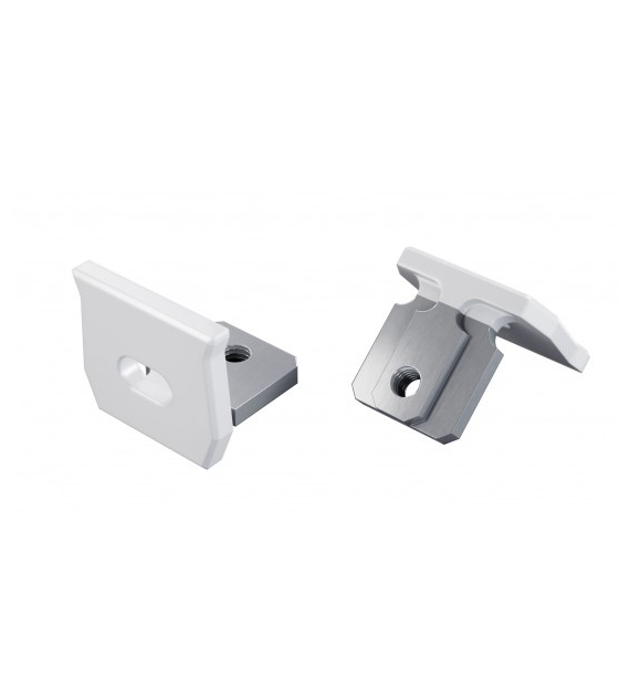 Abdeckung ALU LUMINES axel weiß lackiert mit Loch