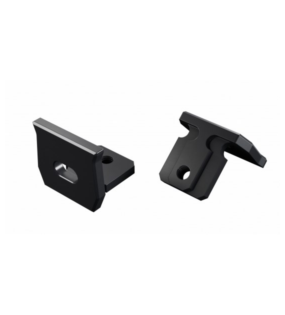 Cap ALU LUMINES axel black anodized with hole