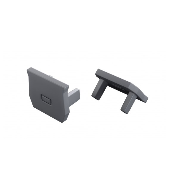 Zaślepka do profilu LUMINES axel szara 2w1