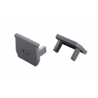 Abdeckung für Profil LUMINES axel silber lackiert 2in1