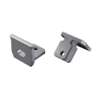 Abdeckung ALU LUMINES axel silber eloxiert mit Loch