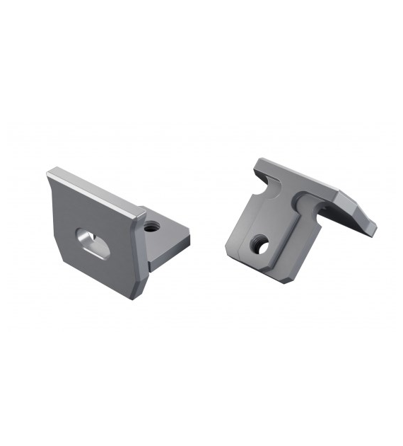 Abdeckung ALU LUMINES axel silber eloxiert mit Loch