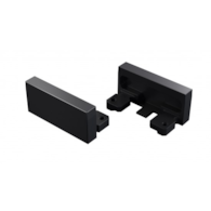 ALU LUMINES aria black anodized end cap