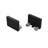 Abdeckung ALU LUMINES alba schwarz lackiert