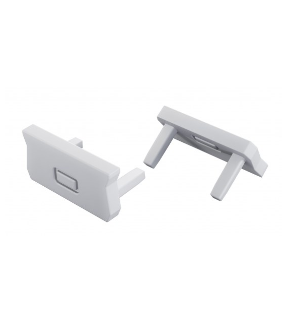 Zaślepka do profilu LUMINES atom biała 2w1