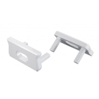 Abdeckung ALU LUMINES atom weiß lackiert mit Loch