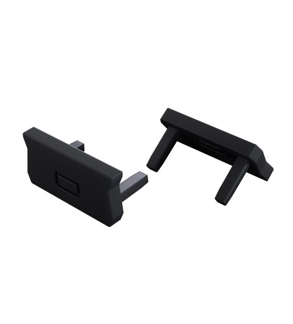 Abdeckung für Profil LUMINES atom schwarz 2in1