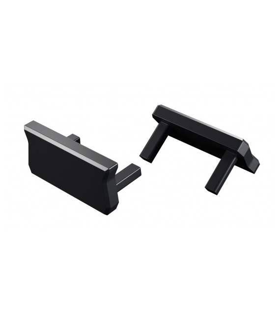 Abdeckung ALU LUMINES atom schwarz eloxiert