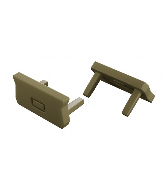 Abdeckung für LUMINES Atom Profil RAL6013 2in1