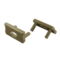 Abdeckung ALU LUMINES Atom RAL6013 mit Loch