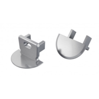 Abdeckung ALU LUMINES axin roh mit Loch