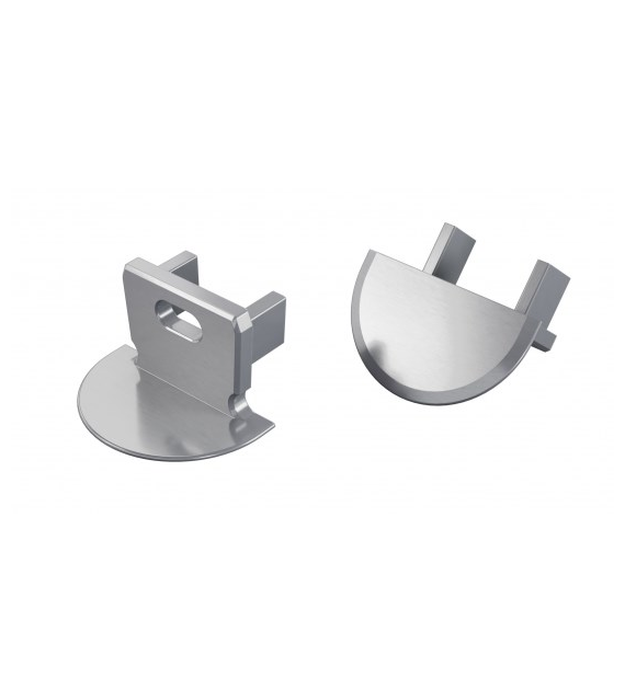 Abdeckung ALU LUMINES axin roh mit Loch