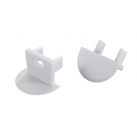 End cap for LUMINES axin profile white with hole