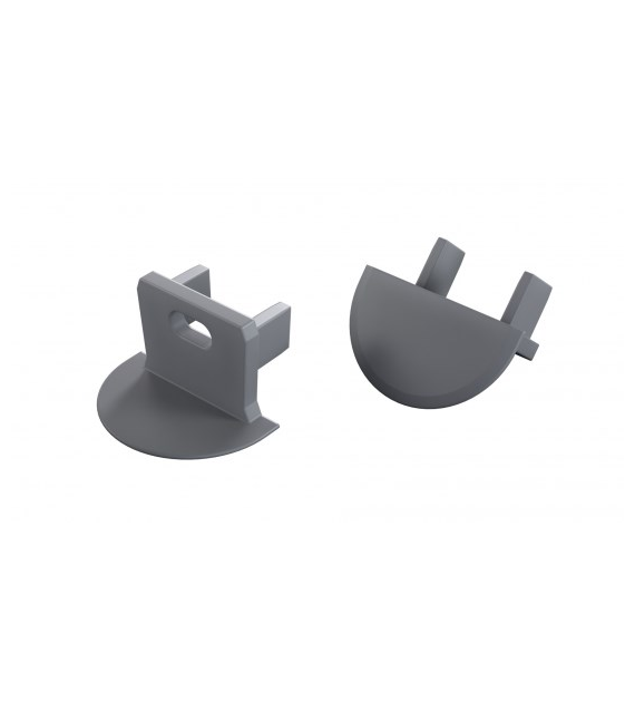 Zaślepka do profilu LUMINES axin szara z o.